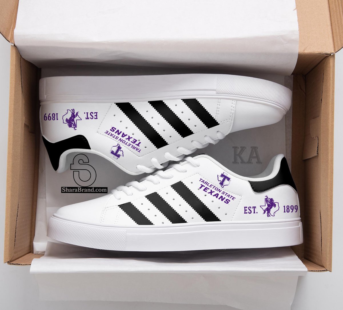 Tarleton State Texans Stan Smith New Shoes 2AA Trendy Style Sneakers ...