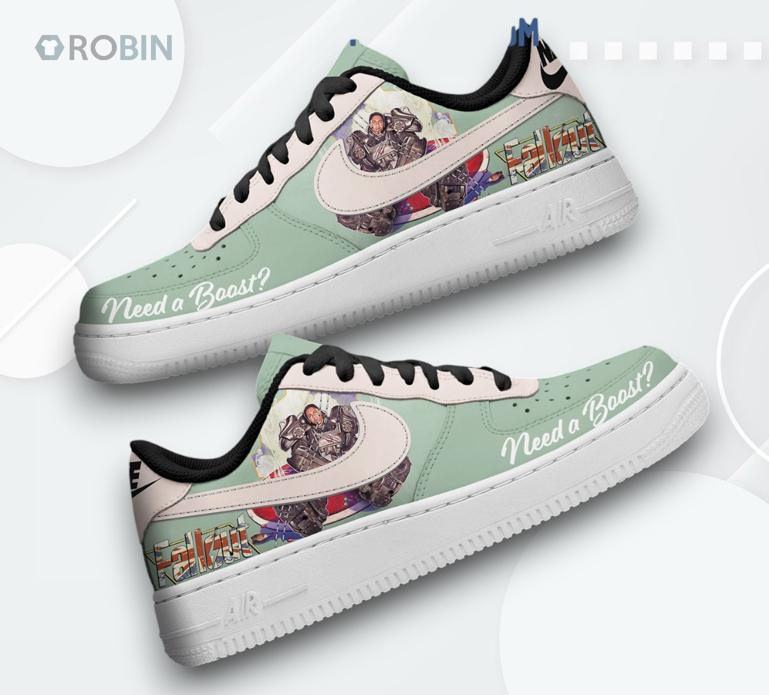 Fallout Inspired Sneakers Need A Boost Graphic Design AF1 Sneakers, Man ...