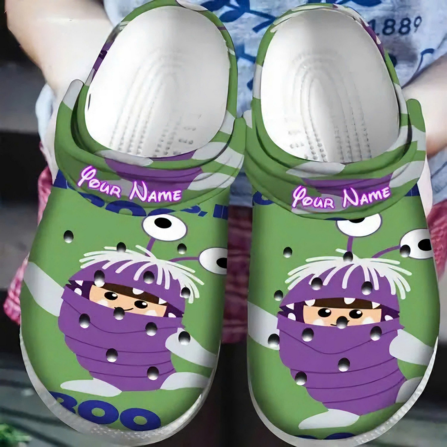 Custom Name Cute Boo Monsters Inc University Clogs , Unisex, Everyday ...