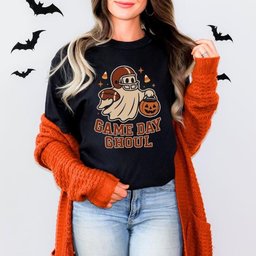 Game day ghoul football graphic T-shirt