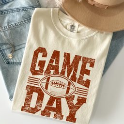 Game day football graphic T-shirt