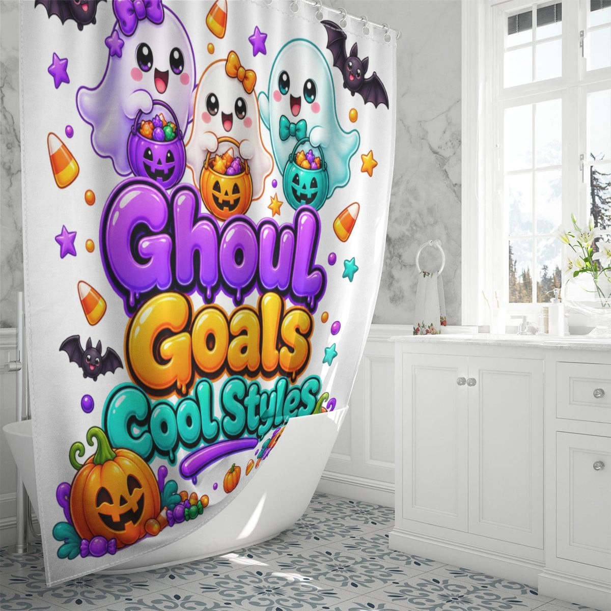 Ghoul Goals Cool Styles – Cute Halloween Ghosts 
