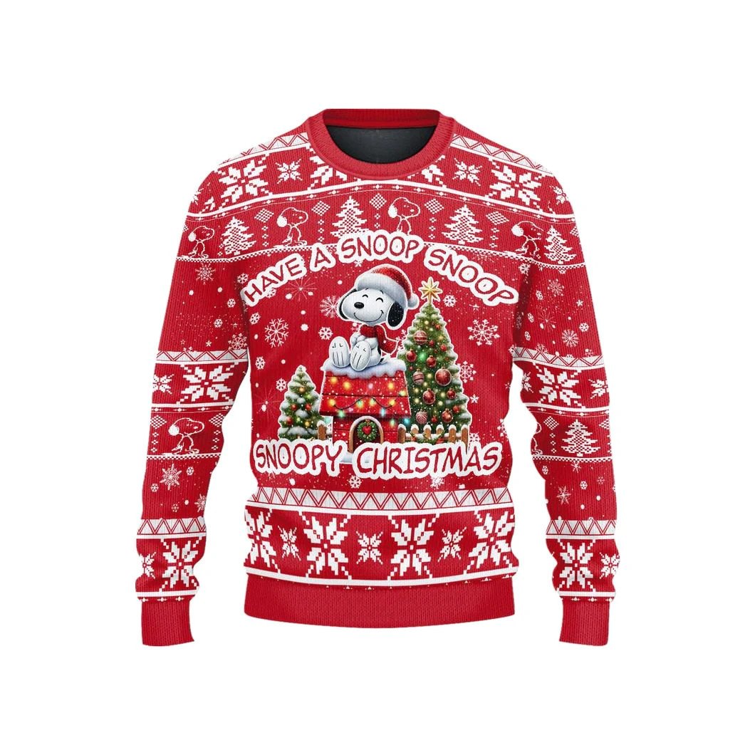 Have a Snoop Snoopy Christmas Ugly Sweater