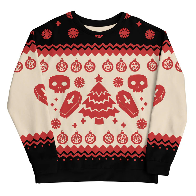 Goth Ugly Christmas Sweater 2026