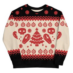 Goth Ugly Christmas Sweater 2026