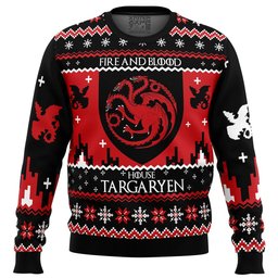 Game of Thrones House Targaryen Ugly Christmas Sweater 2026
