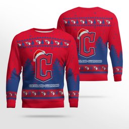 2026 Cleveland Guardians Snowflakes Christmas Ugly Sweater