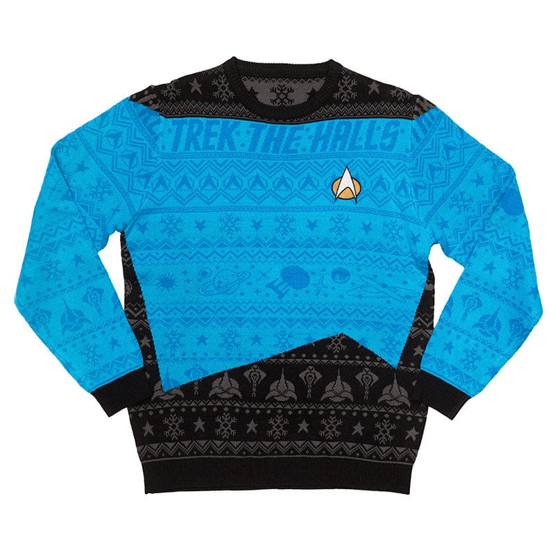 Star Wars-Trek The Halls Blue Ugly Christmas Sweater 2026