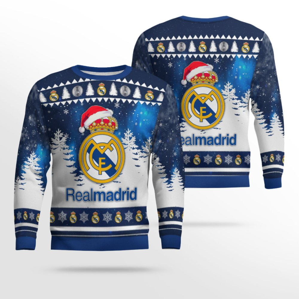 Real Madrid Merry Christmas Ugly Sweater 2026