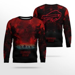 2026 Buffalo Bills Stranger Things Ugly Sweater