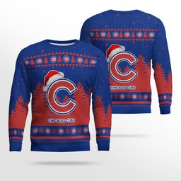 2026 Chicago Cubs Snowflakes Christmas Ugly Sweater