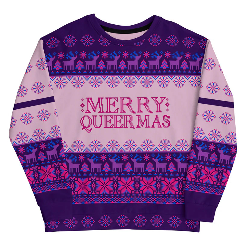 Merry Queermas Ugly Christmas Sweater 2026