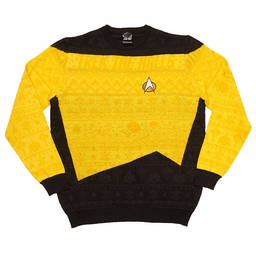 Star Wars-Trek The Halls Yellow Ugly Christmas Sweater 2026