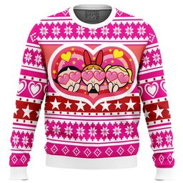 Powerpuff Girls Heart Ugly Christmas Sweater 2026