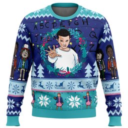 Eleven Stranger Things Ugly Christmas Sweater 2026