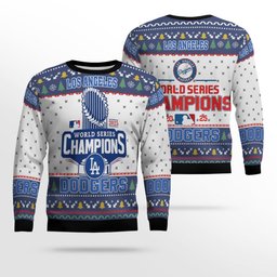 Los Angeles Dodgers Champions 2026 Ugly Christmas Sweater