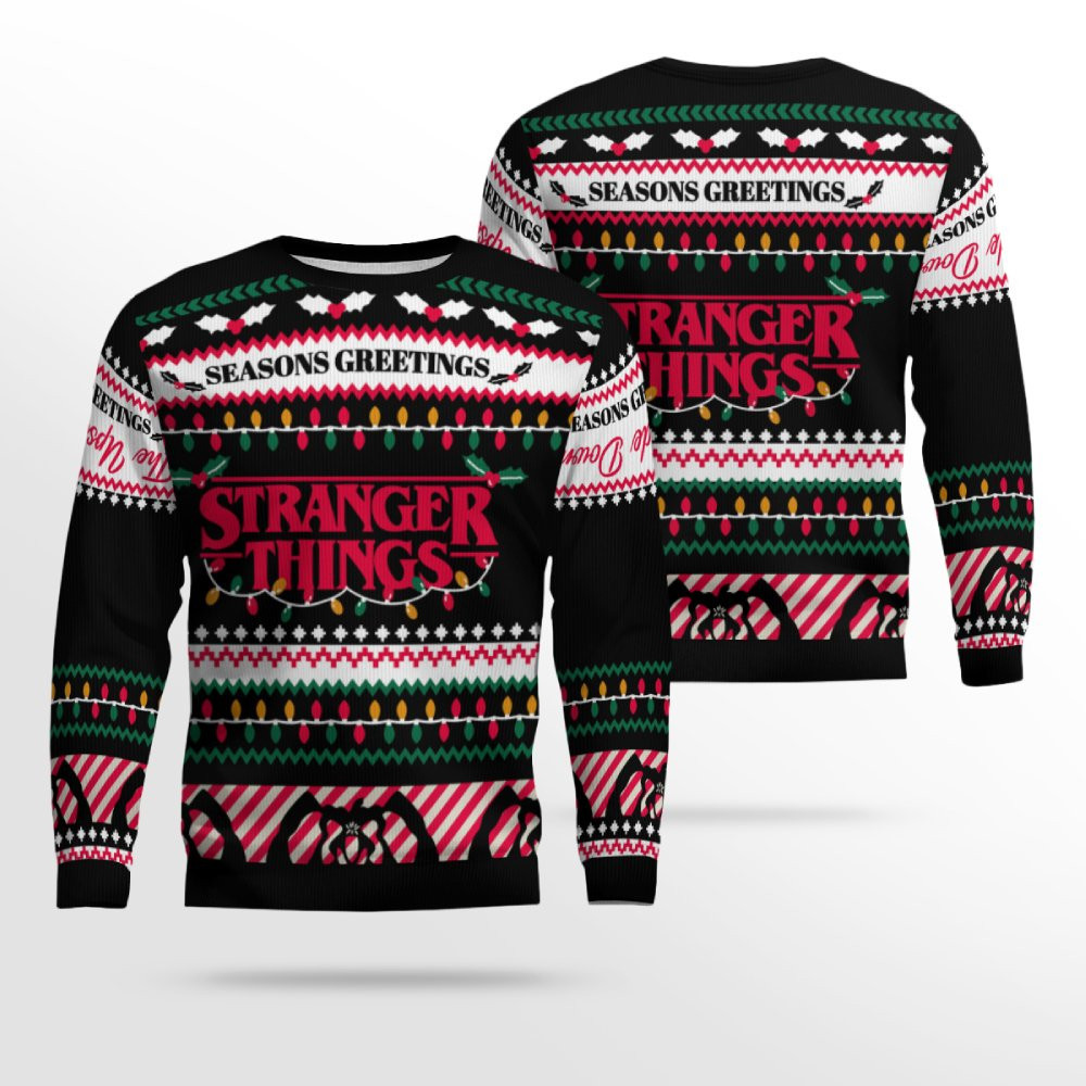 Stranger Things Adults Ugly Christmas Sweater 2026