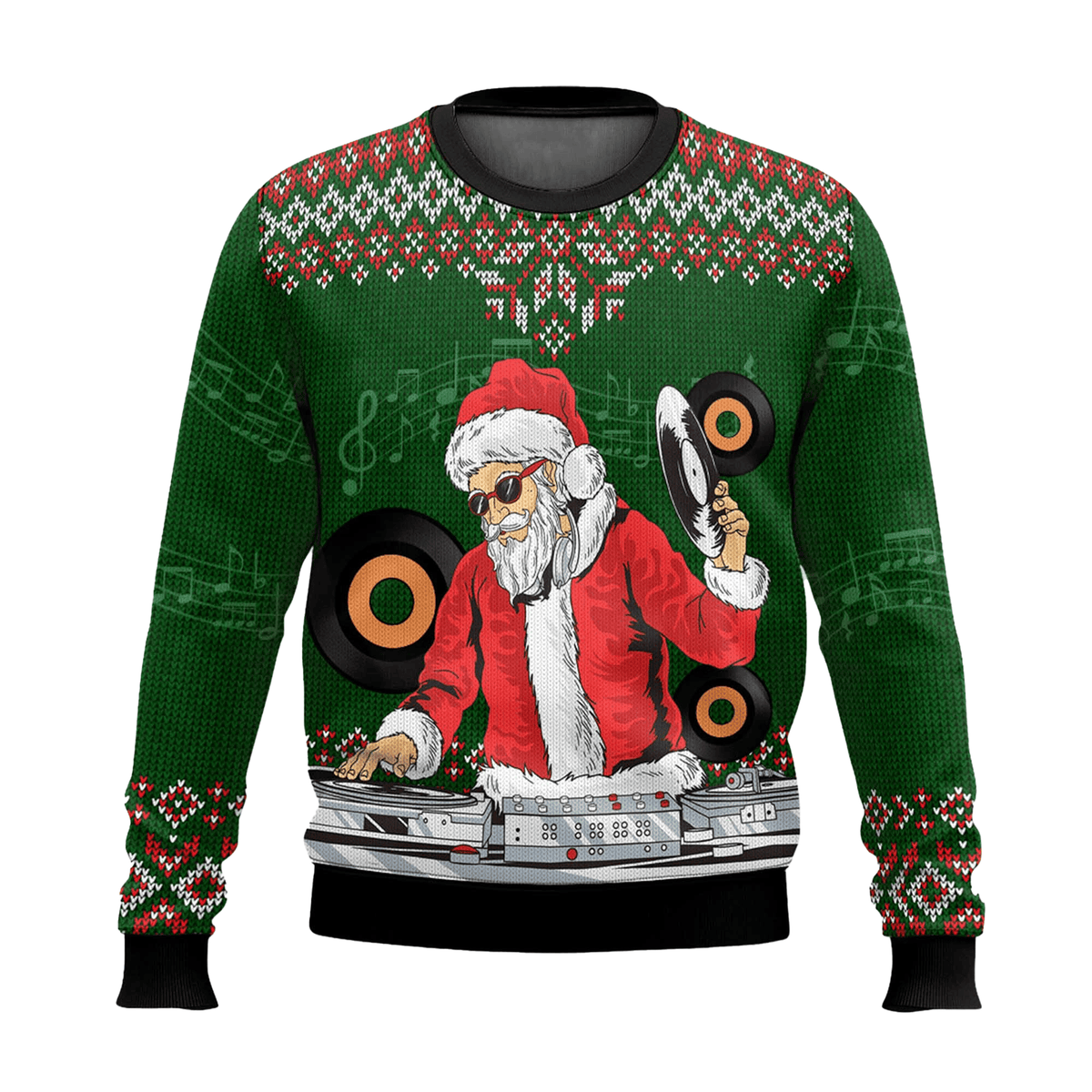 Santa Claus DJ Ugly Christmas Sweater 2026