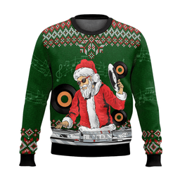 Santa Claus DJ Ugly Christmas Sweater 2026