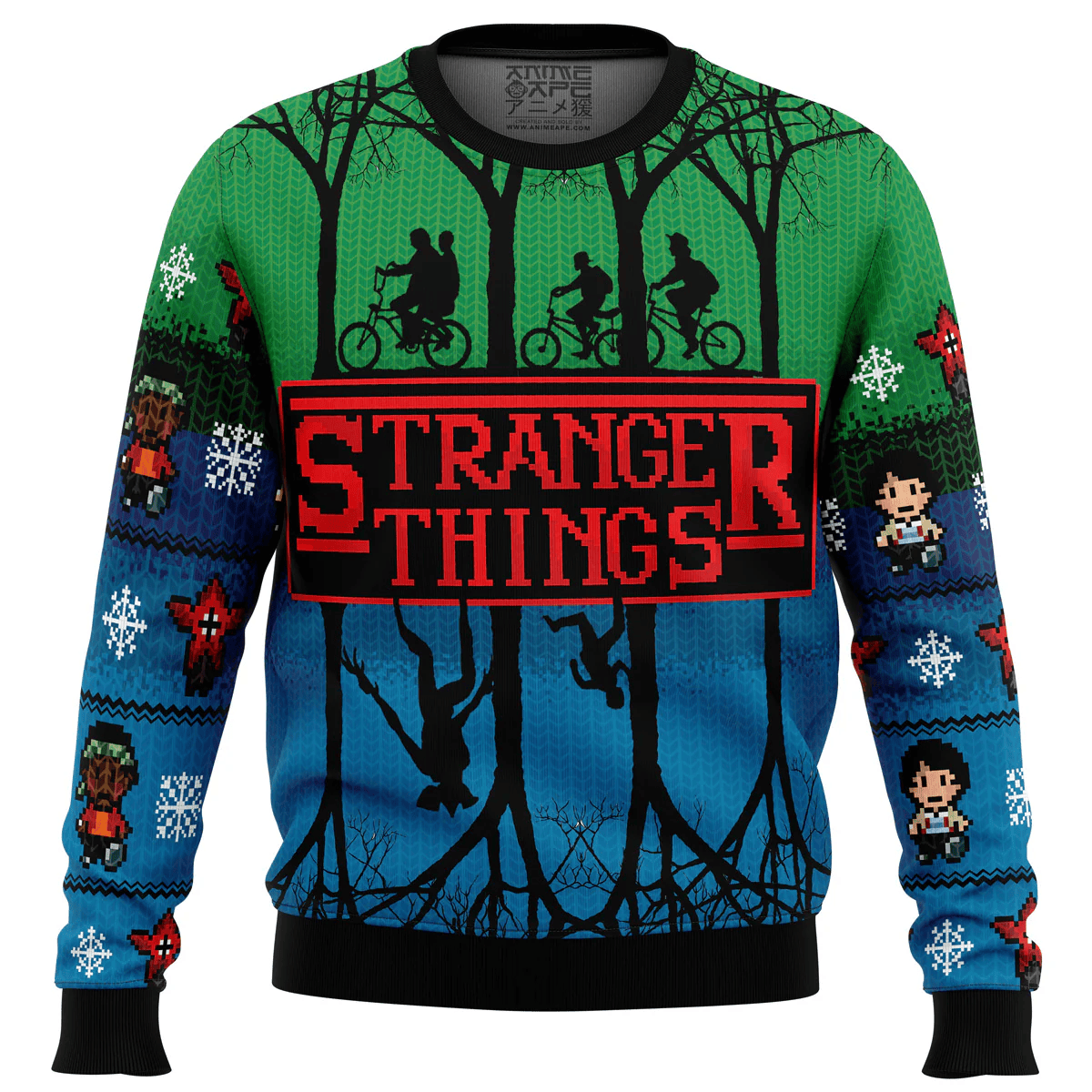 Stranger Things A-Z Ugly Christmas Sweater 2026
