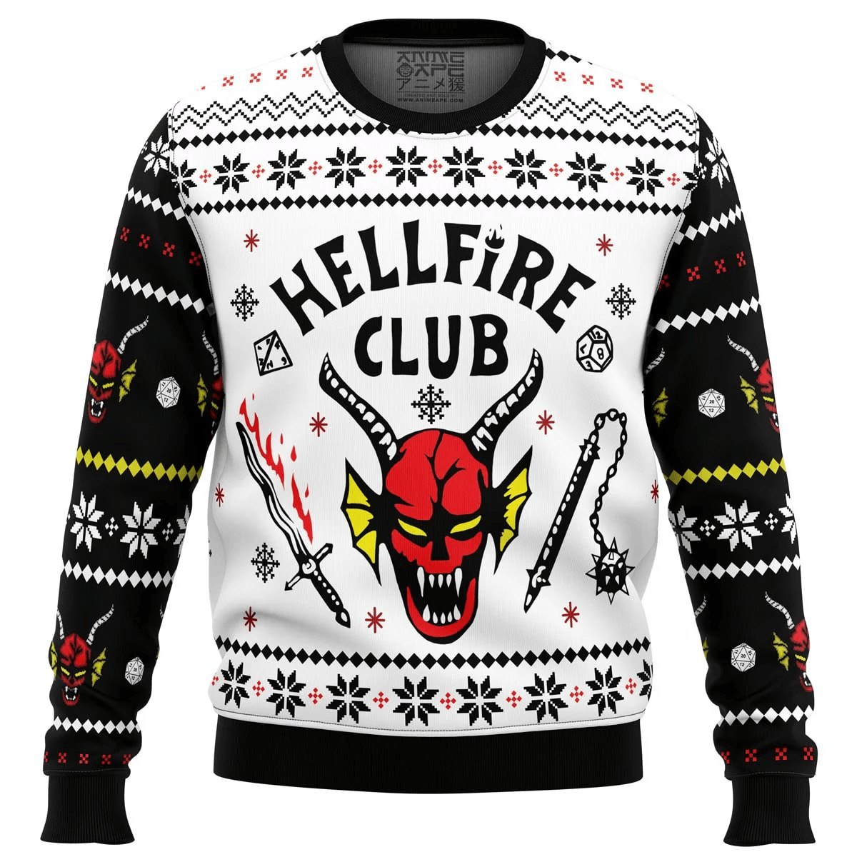 HellFire Club Stranger Things Ugly Christmas Sweater 2026