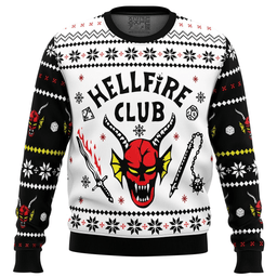 HellFire Club Stranger Things Ugly Christmas Sweater 2026