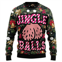 Jingle Balls Funny Ugly Christmas Sweater 2026
