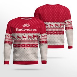 Budweiser Clydesdale Hitch Ugly Christmas Sweater 2026