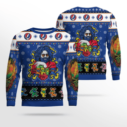 Grateful Dead Ugly Christmas Sweater 2026 with Jerry Garcia & Dancing Bears