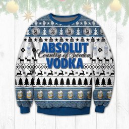 Absolut Vodka Christmas Pine Tree Ugly Sweater