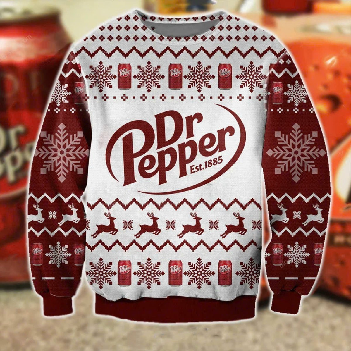 Dr Pepper Christmas Holiday Ugly Sweater