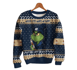 Miller Lite Make Me Happy Ugly Sweater