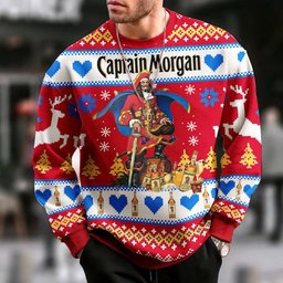 Captain Morgan Christmas Treasure Ugly Sweater