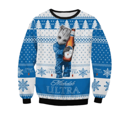 Michelob Ultra Groot Love Ugly Sweater
