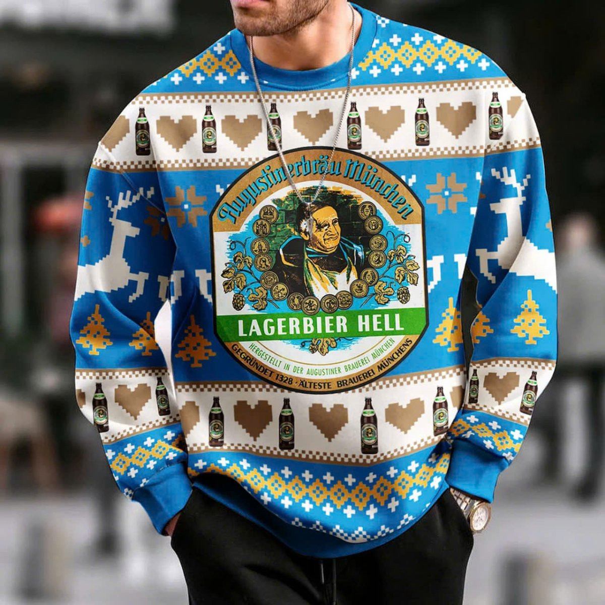 Langerbier Hell Christmas Heart Ugly Sweater