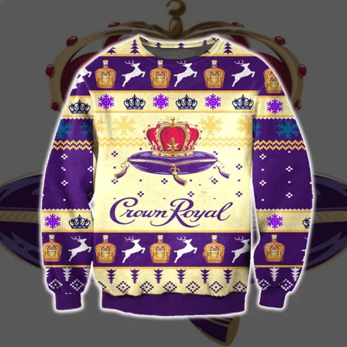 Crown Royal Christmas Holiday Ugly Sweater