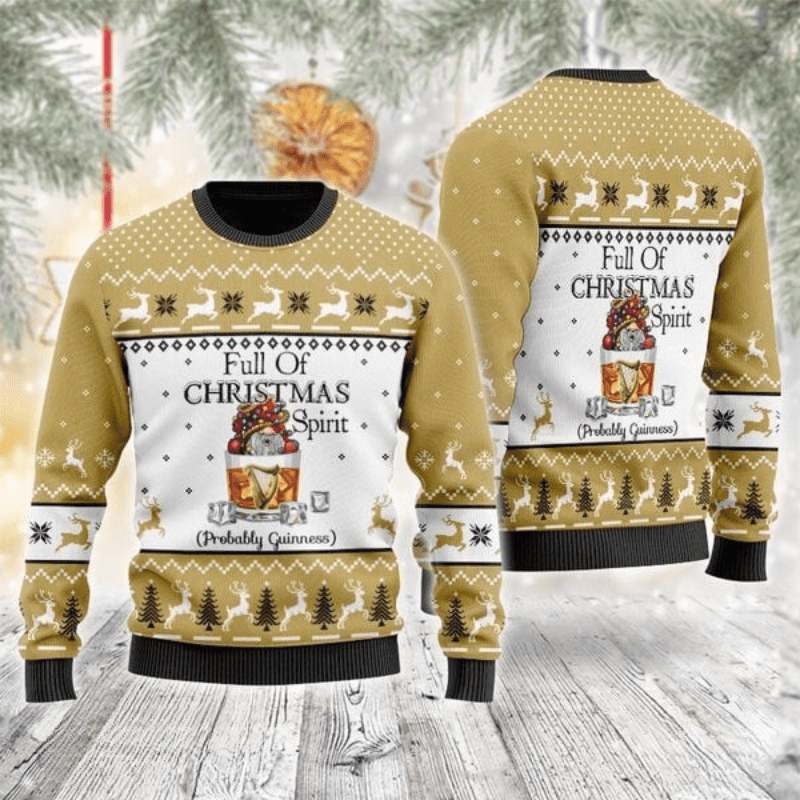 Guinness Full of Christmas Ugly Sweater