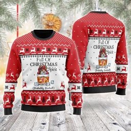 Fireball Full of Christmas Ugly Sweater