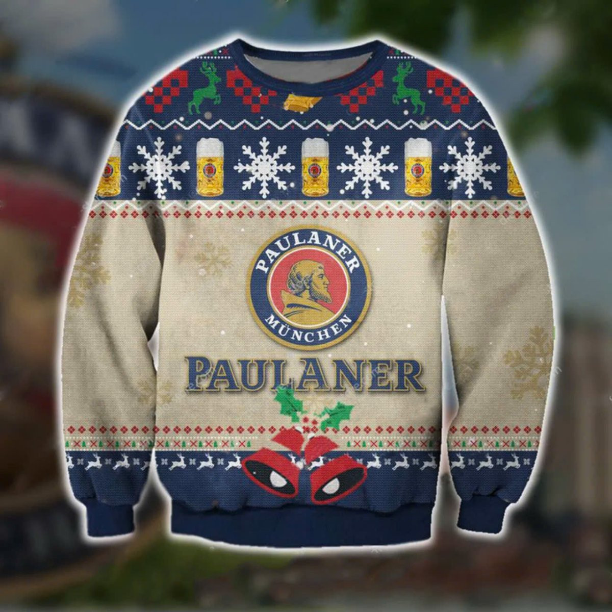 Paulaner Christmas Jingle Bell Ugly Sweater