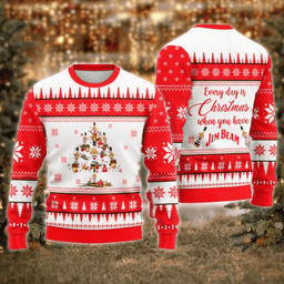Jim Beam Christmas Tree Ugly Sweater