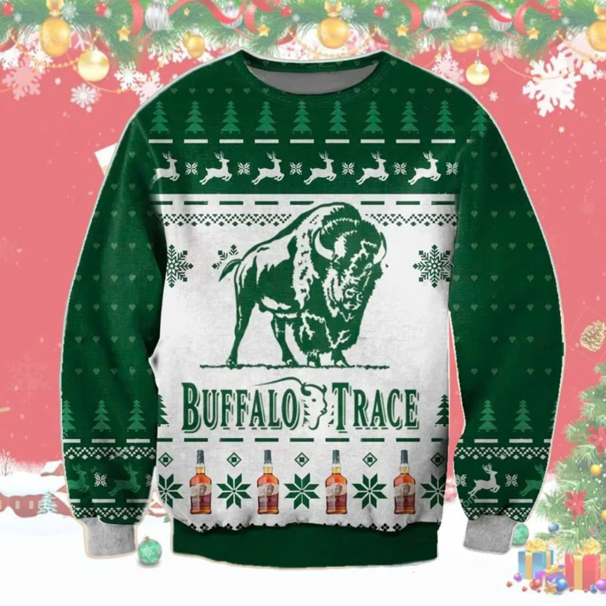 Buffalo Trace Christmas Ugly Sweater