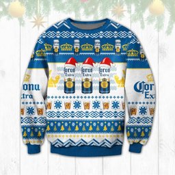 Corona Extra Santa Clause Christmas Ugly Sweater