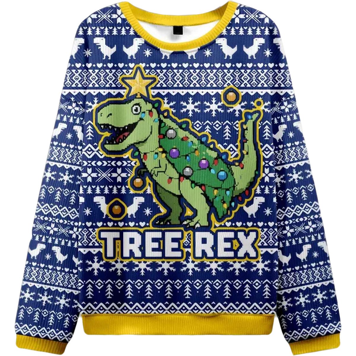 2026 Cute Tree Rex Christmas Ugly Sweater