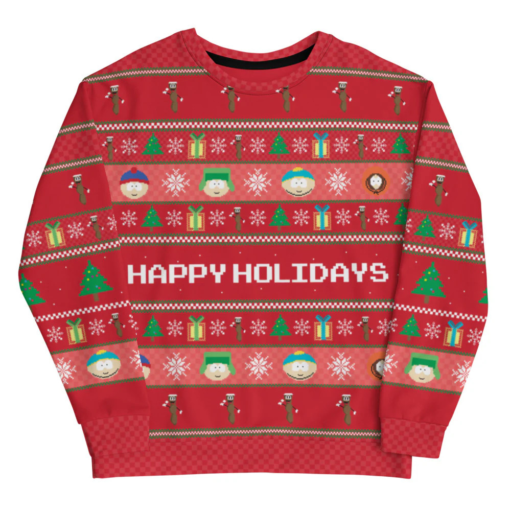South Park Happy Holidays Ugly Christmas Sweater 2026