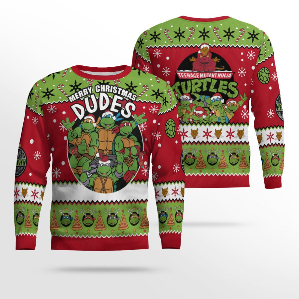 Teenage Mutant Ninja Turtles Ugly Christmas Sweater 2026