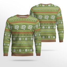 Microsoft Windows Ugly Holiday Sweater Brown And Green 2026