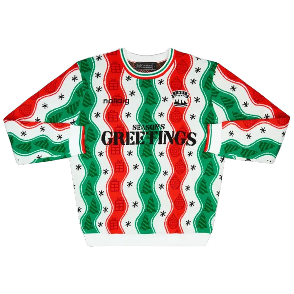 Seasons Greetings Football Ugly Christmas Sweater 2026