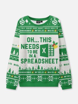 Needs to Be in an Excel Spreadsheet Ugly Christmas Sweater