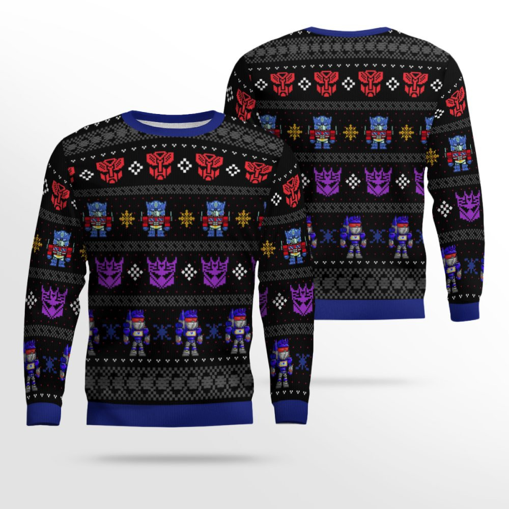 2026 Transformers Ugly Christmas Sweater