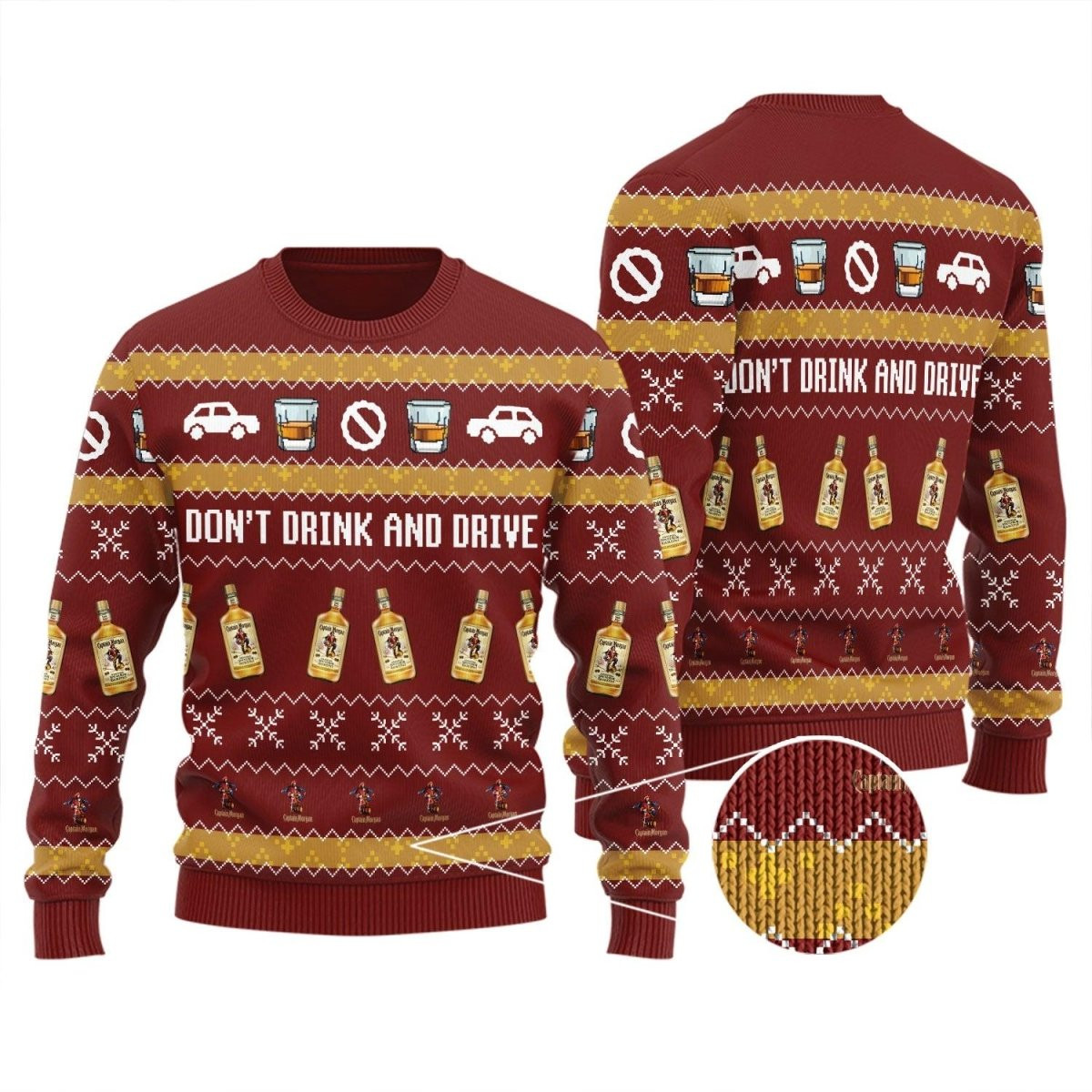 Caption Morgan Don't Drink And Drive Ugly Sweater